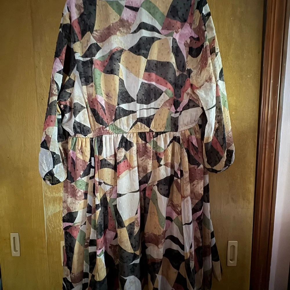 Torrid Multicolor Ruffle Trim Blouse - Picture 7 of 8